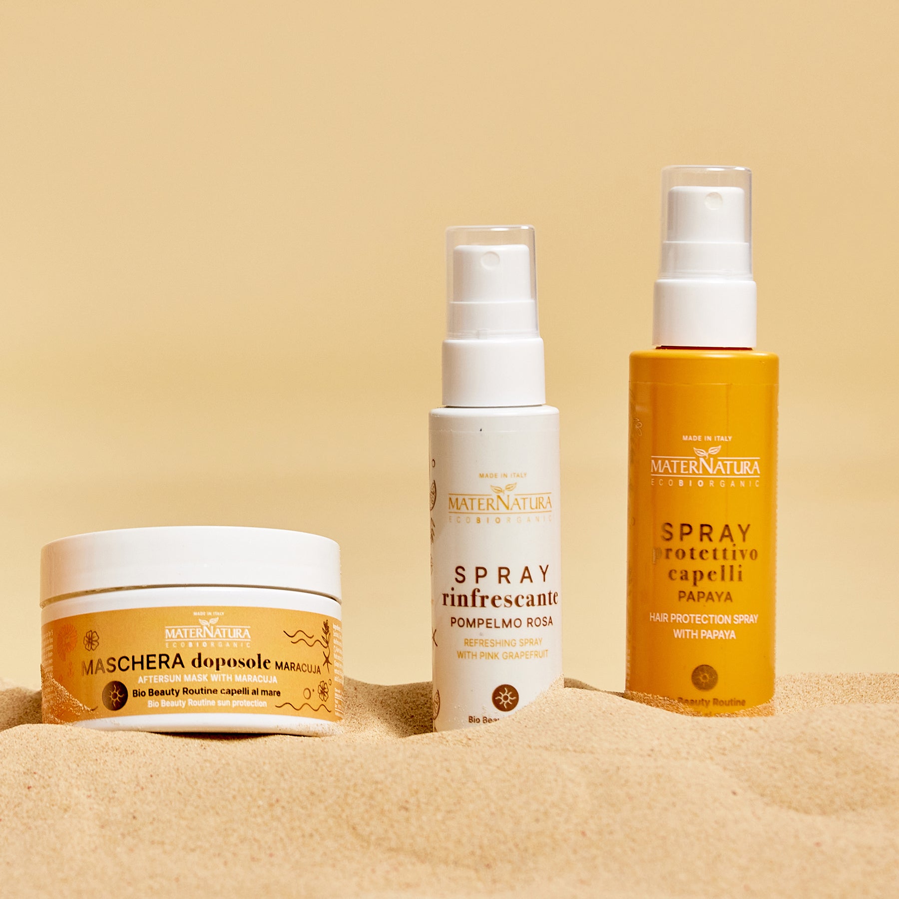 Spray Protettivo Capelli al Mare con Mango e Papaya