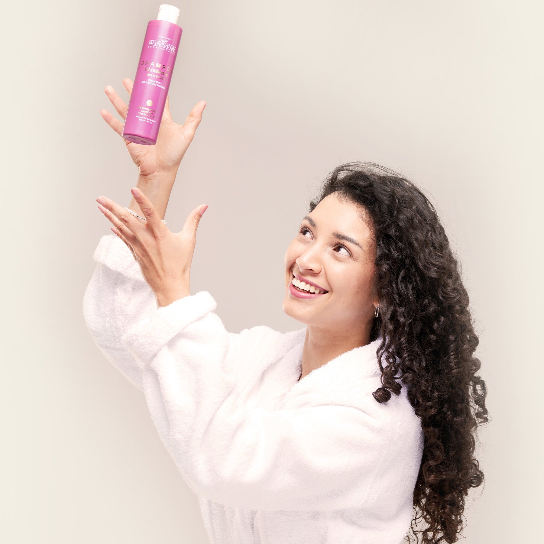 Moisturizing Shampoo Curly Hair with Green Apple