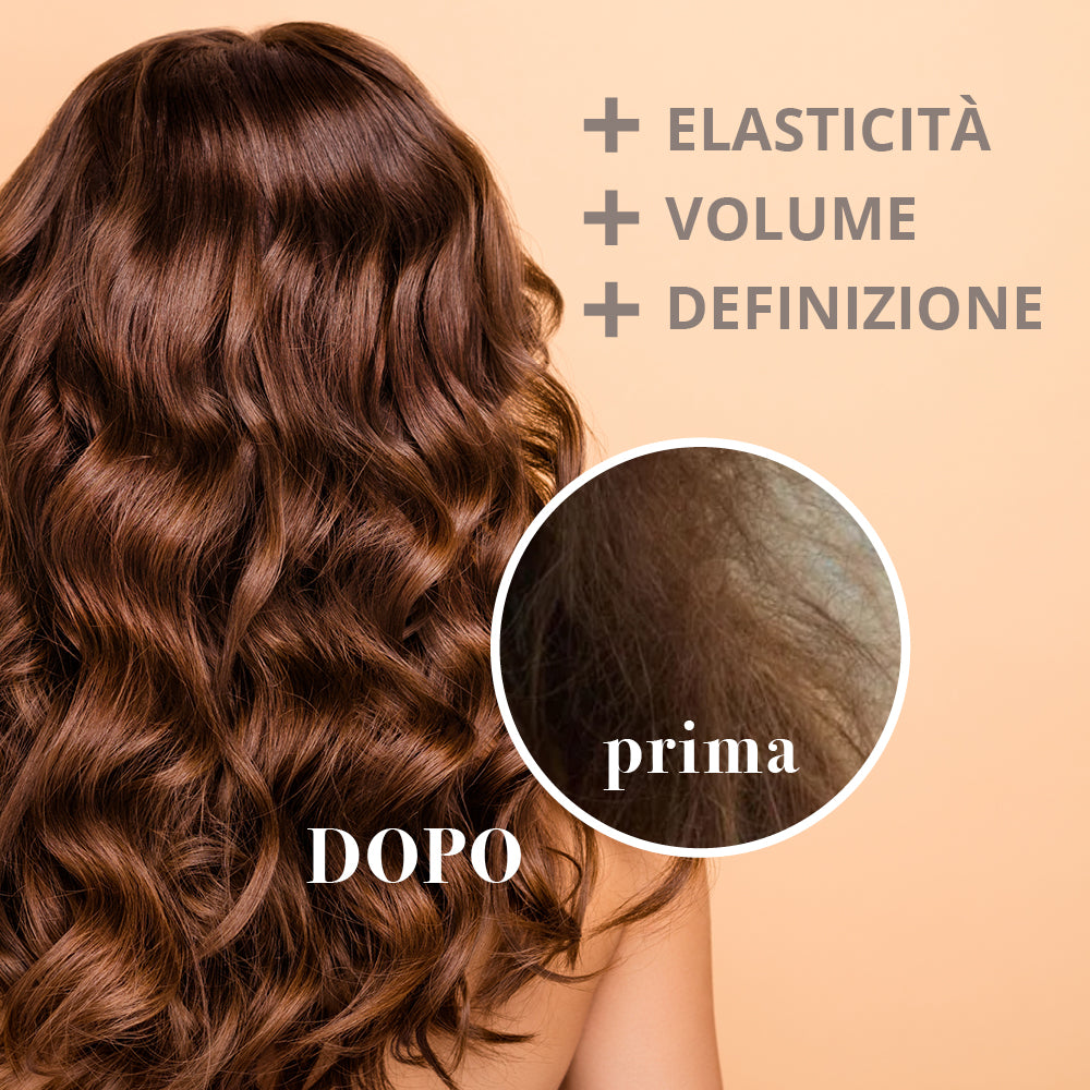 Maschera Elasticizzante Capelli Mossi alle Nocciole