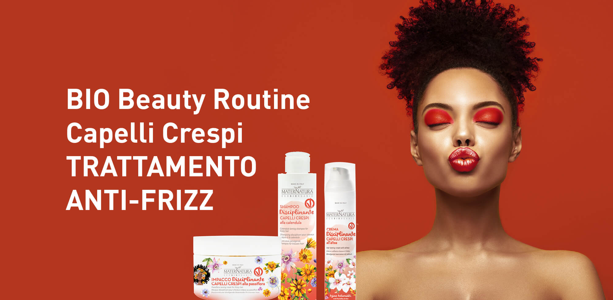 Bio Beauty Routine Capelli Crespi: trattamento Anti-Frizz