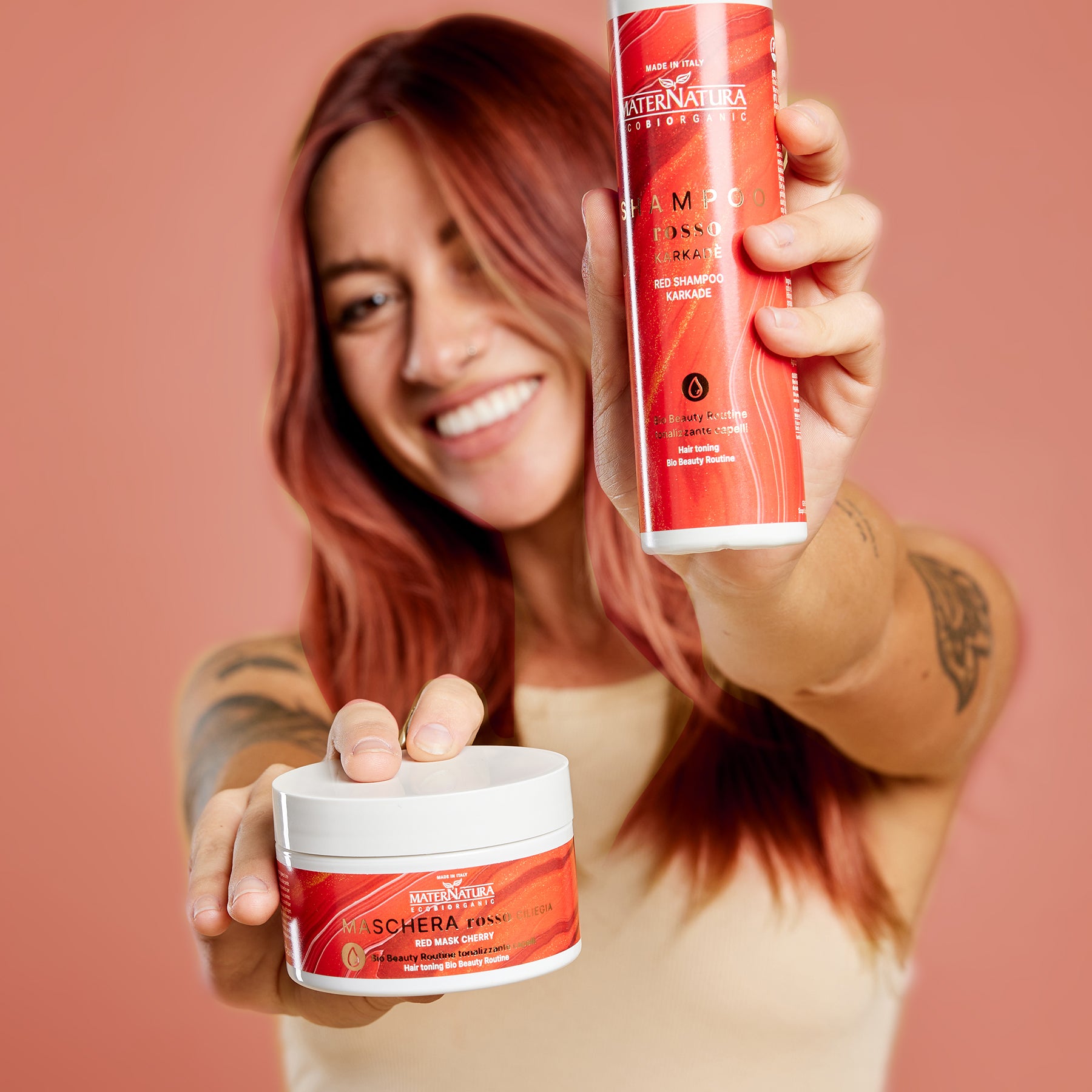 Bio Beauty Routine toning red hair