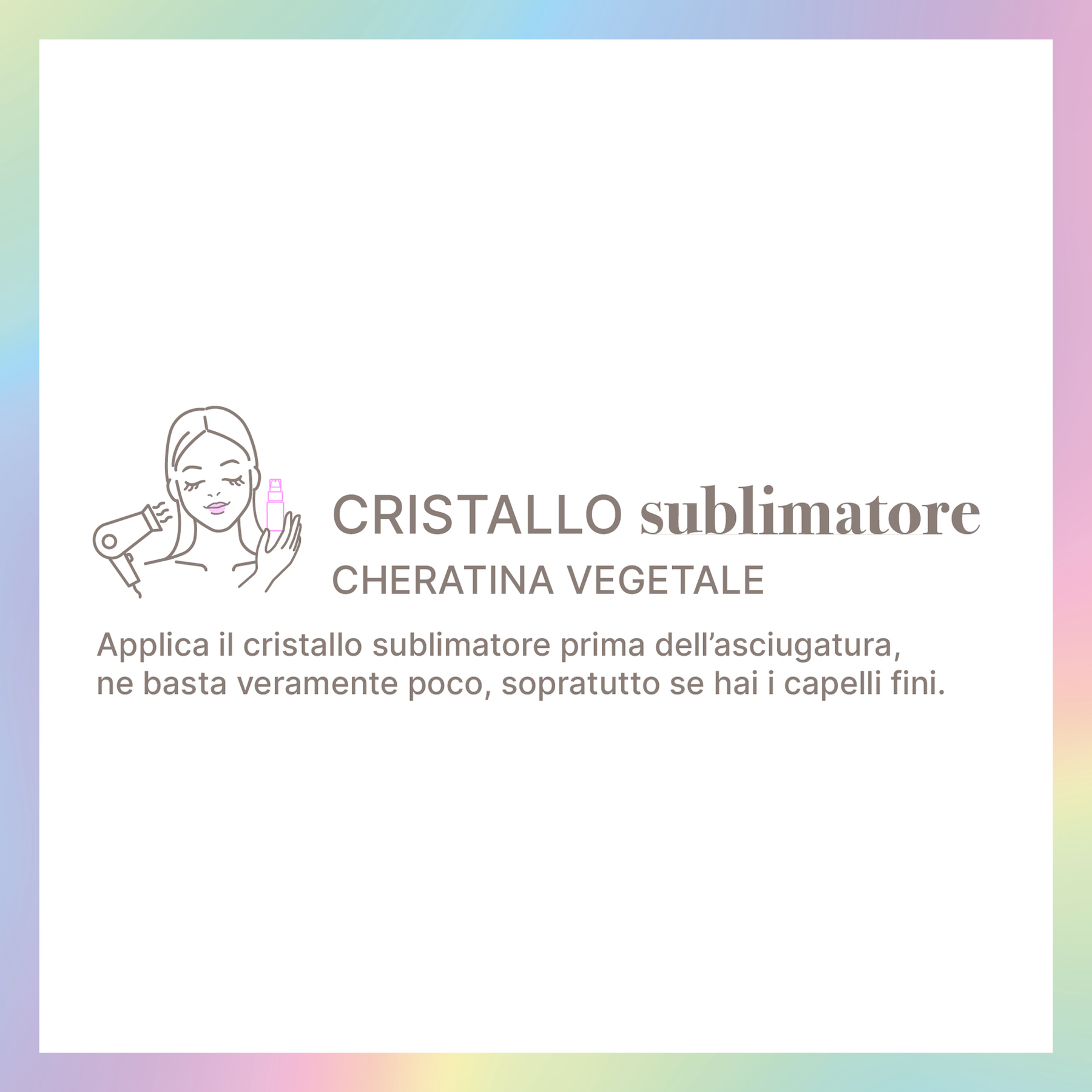 Cristallo Sublimatore Cheratina Vegetale